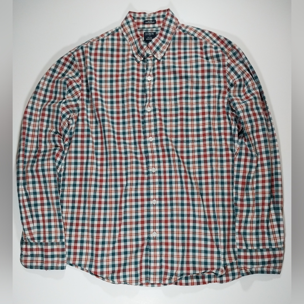 J Crew Men's Size Large Slim Fit Button Up Shirt